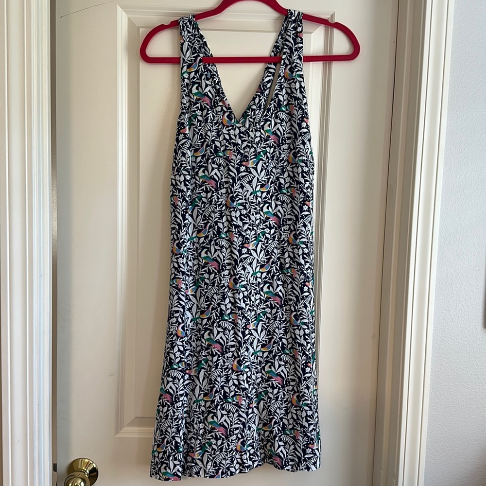 LOFT MEDIUM TALL tropical print dress